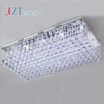 

Modern Fashion K9 Crystal Ceiling Light Rectangular Ceiling Lighting Foyer Room Lighting Multi Lights Crystal Ceiling Lamp