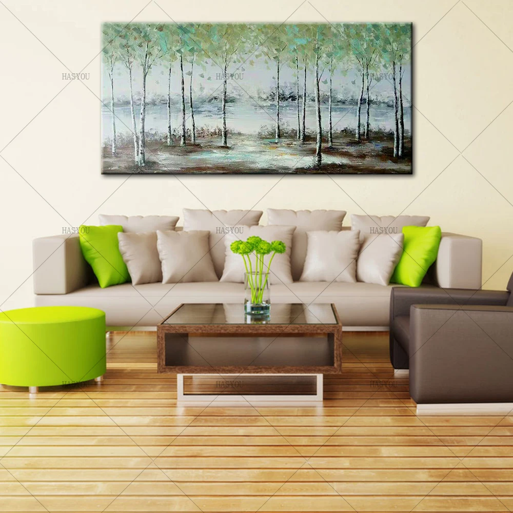 New Arrival Abstract Hand Painted Flower Oil Paintings On Canvas Modern