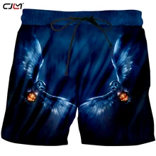 CJLM зима Человек любимый ужасный Хэллоуин шорты 3D мужские рубашки с принтом большой размер Тыква и орел одежда 5XL