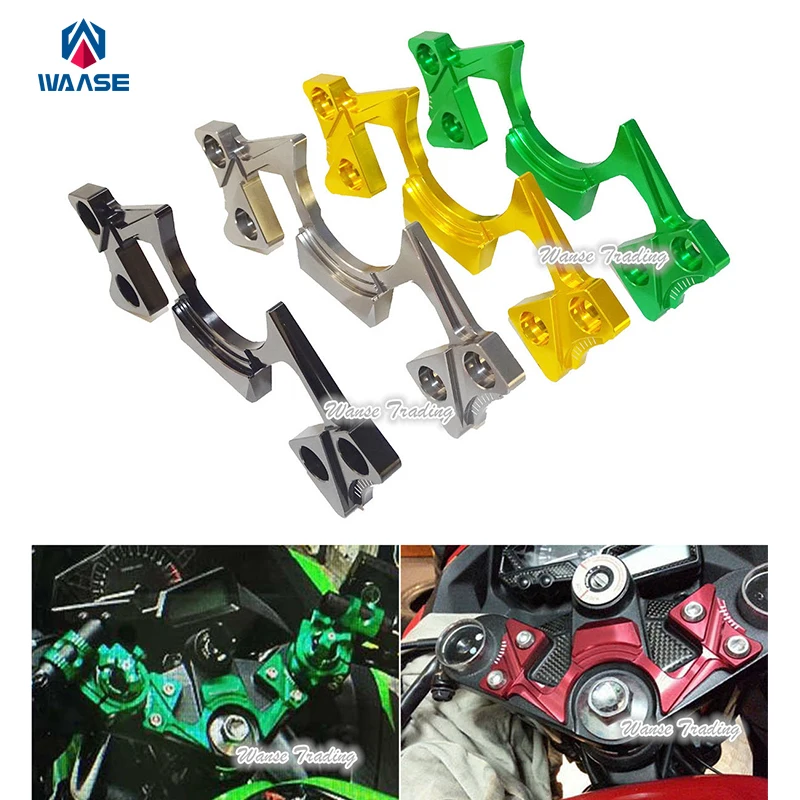 

Motorcycle CNC Guard Pad Triple Tree Top Upper Front End Clamp Yoke For Kawasaki Ninja 250 300 EX250 EX300 2013 2014 2015 2016