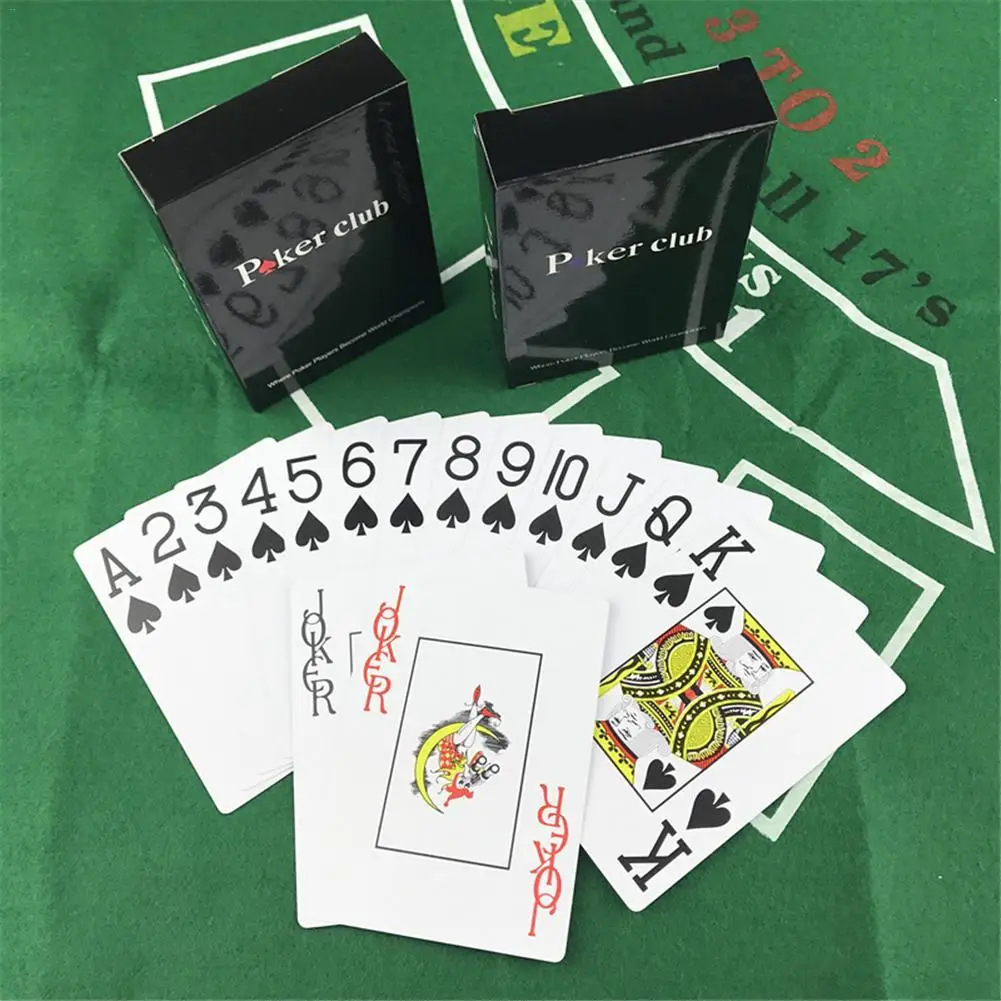 

Waterproof Texas Hold'em Plastic Playing Card Game Poker Cards Board Games