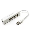 Адаптер USB Ethernet usb-хаб для сетевой карты RJ45 Lan для Mac, iOS, Windows 98SE/2000/ME/XP/Vista/7 с 3 портами USB 2,0 Hub ► Фото 3/3