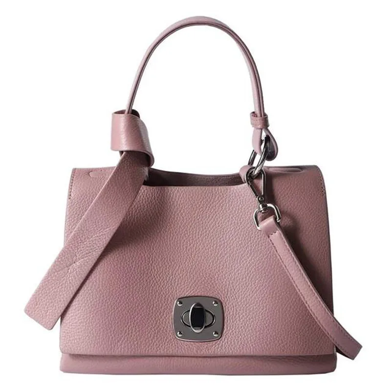

2019 New Simple Cowhide Clutch Lady HandBag Korean Handbag All-match Casual Fashion Small Wild Bag Commuter Slant Shoulder Bag