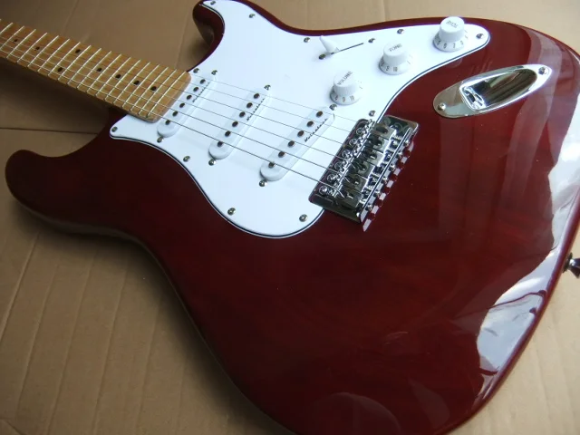 Wholesale New Fdr Str Electric Guitar 3 Pickups In Wine(Brown)100831