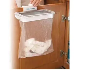 

Hangable Kitchen trash rack Cupboard door Hanging type Garbage hanging rack TV Cross-border Explosion