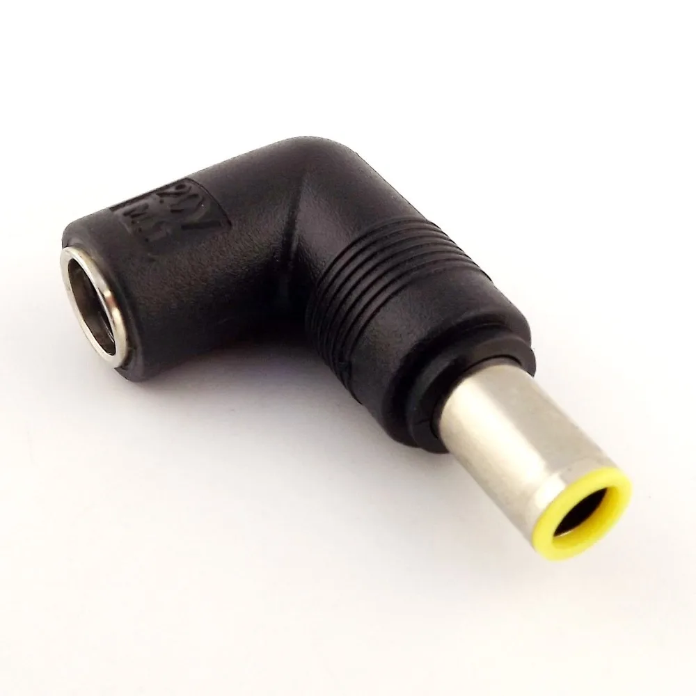 

1pcs DC 7.9 x 5.5mm Female To Male Right Angle Power Connector Adapter for Lenovo IBM