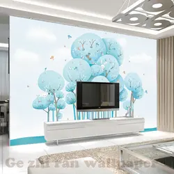 Пользовательские 3D росписи обои детская комната покрытия стен, обои прекрасный мультфильм лес 3D малыш фото обои Home Decor