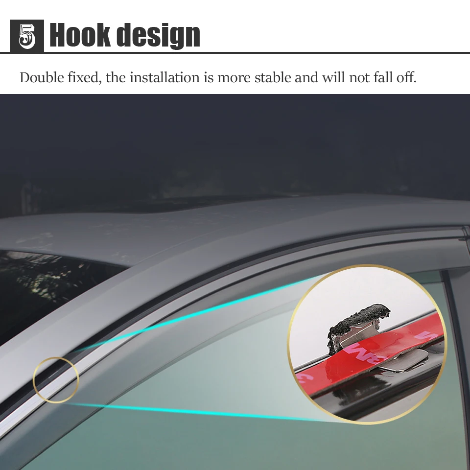 Высокое качество 4 шт. дым окна дождь козырек для Mazda 3 Hatchback 2013 2012 2011 автомобиль-Стайлинг ABS вентиляционные дефлекторы гвардии аксессуары