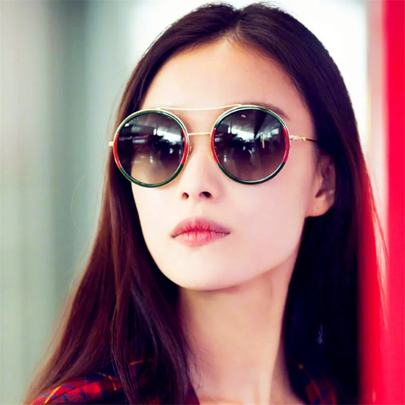 Женские винтажные солнцезащитные очки Curtain Lentes De Sol Mujer Круглые уличные 2019|Женские
