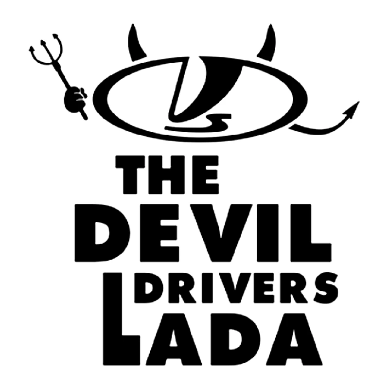 

CS-344#15.5*15cm STICKER ON THE AUTO LADA DEVIL V1 funny car sticker and decal silver/black vinyl auto car stickers