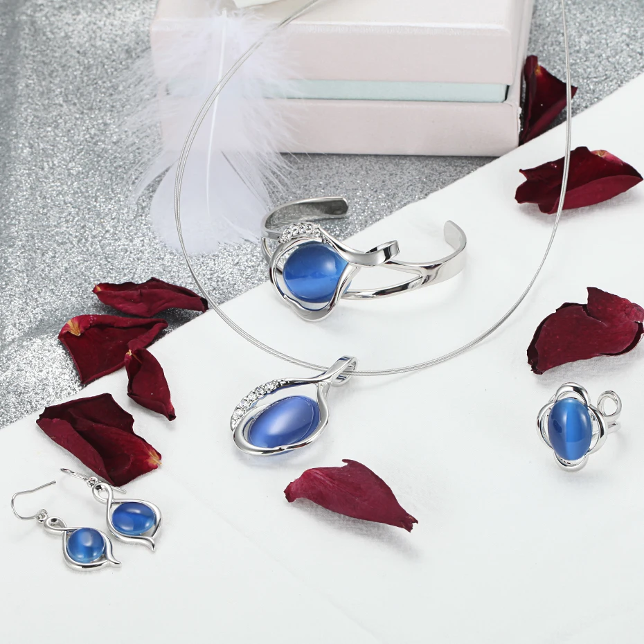 Opal jewelry set  (10)