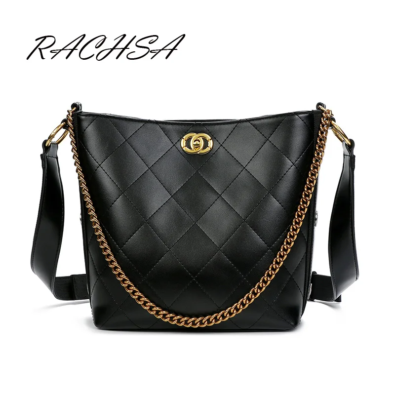 

Luxury Famous Brand Bucket Bag Pu Leather Women Top Handle Handbags Satchel Purse Chain Tote Bag Designer Shoulder Bag