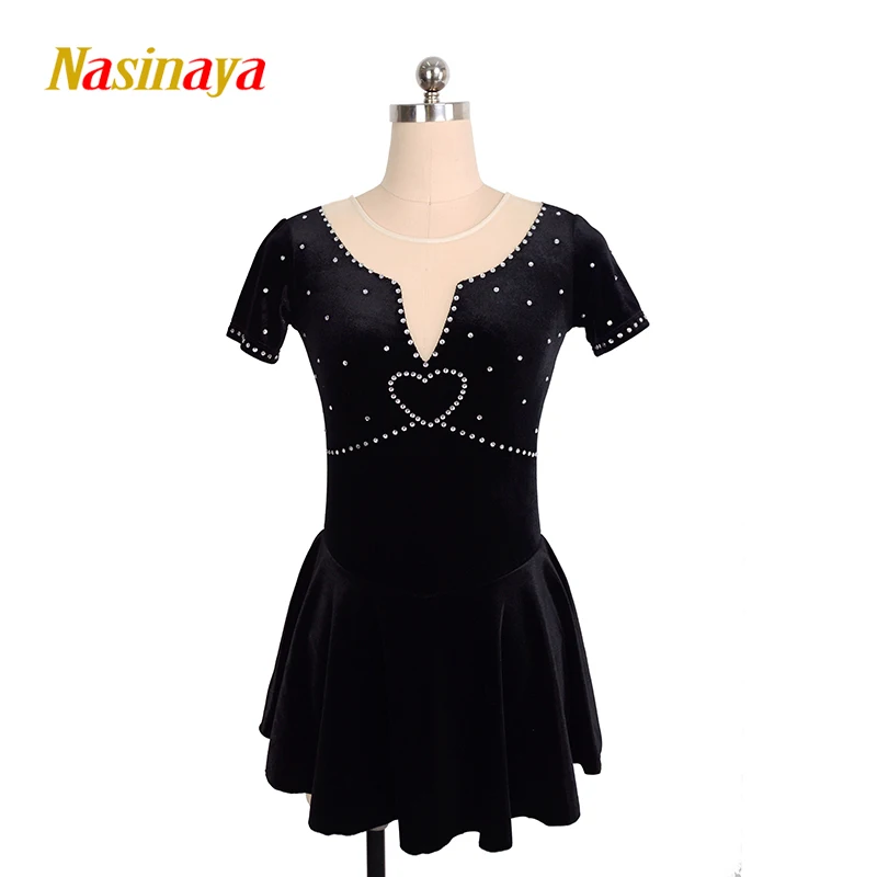 

Nasinaya Figure Skating Dress Customized Competition Ice Skating Skirt for Girl Women Kids Patinaje Gymnastics Performance 120