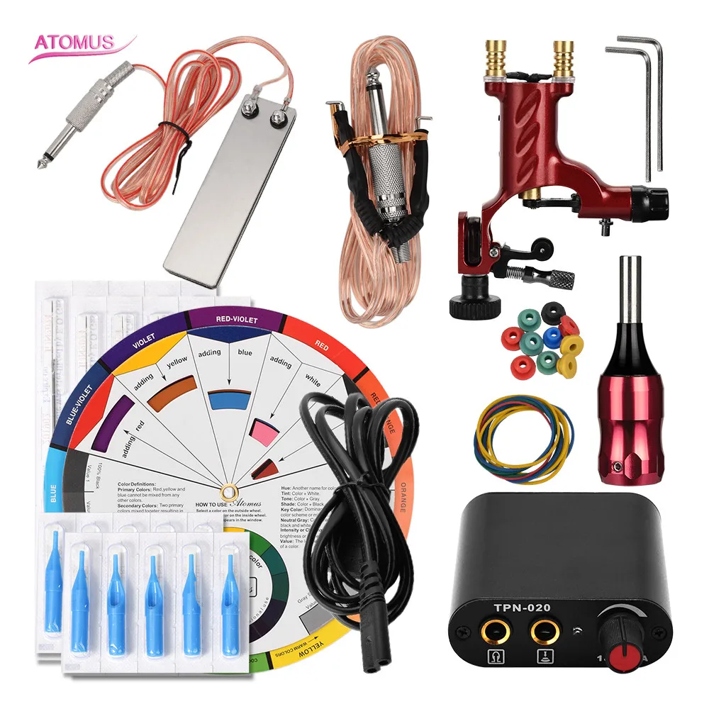 

Rotary Tattoo Machine Kits Set Kit Herramientas De Maquina Tatuar Tattoo Kits Professional Tatoo Tatuaje For Beginners Tatuajes