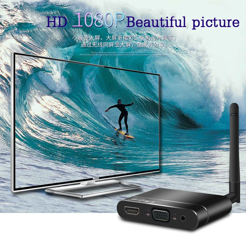 X6W ТВ-палка HDMI HD1080P Miracast DLNA Airplay WiFi Дисплей приемник ключ поддержка для HD tv AV Hdmi VGA выход мобильного телефона