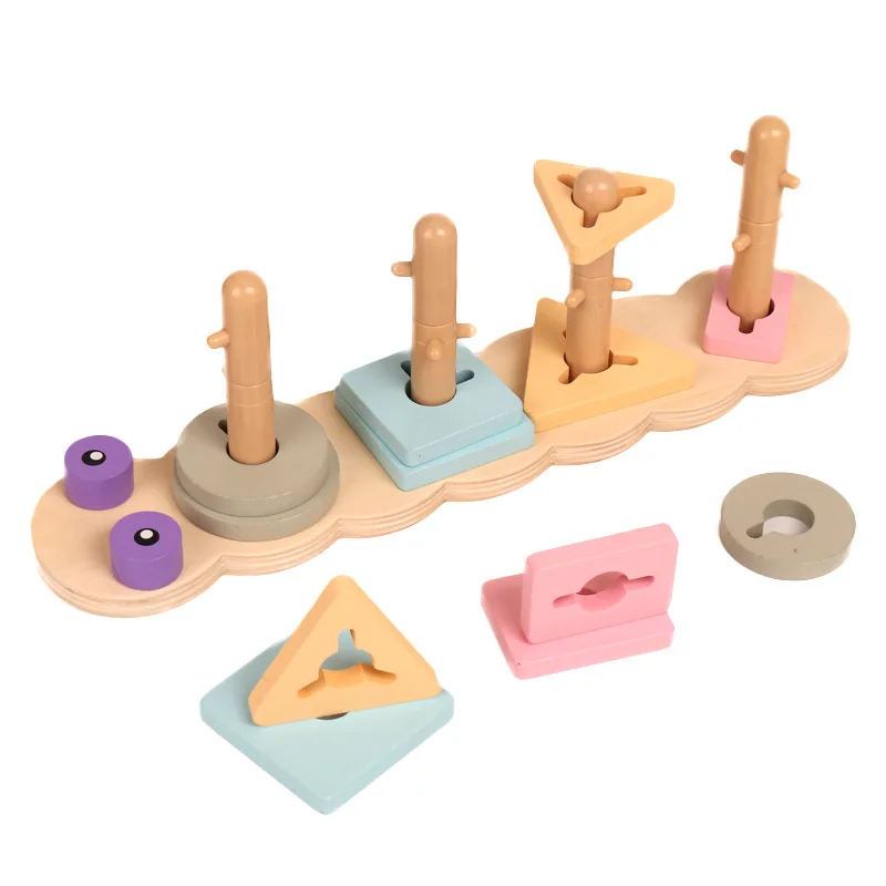 

Kids Toys Wooden Monterssori Toys Geometric Shape Cognition Match Preschool Teaching Aids Early Educational Toys For Children