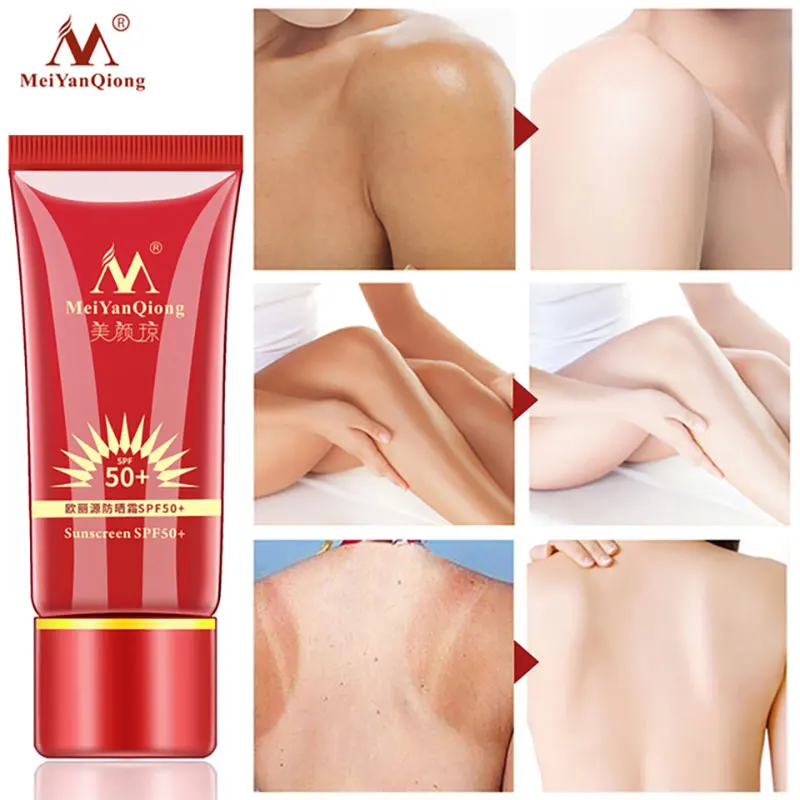MeiYanQiong Sunscreen SPF50+ Whitening Repair Sunblock Skin Protective Cream Anti-sensitive...