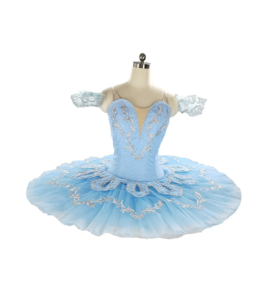 Aqua Blue Bird Pancake Platter Tutu Costume Adult Classical Ballet Tutu  Competition Professional Tutus Ballerina Dress For Girl