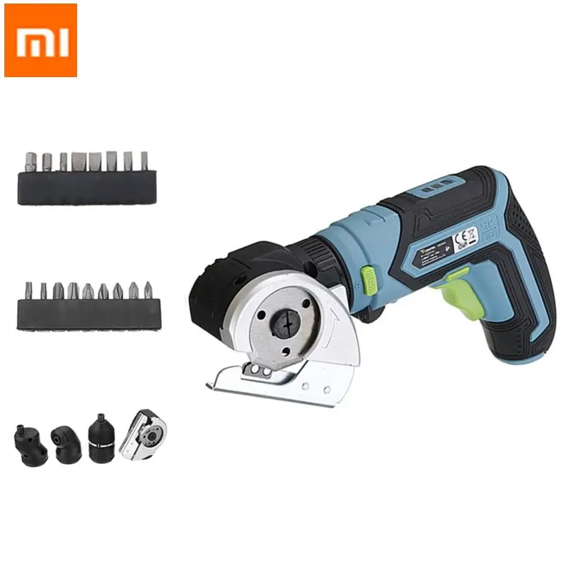 

Tonfon 4 In 1 Multifunction 3.6V Lithium Mini Cordless Electric Screwdriver Electric Cutter Offset Angle Right Angle