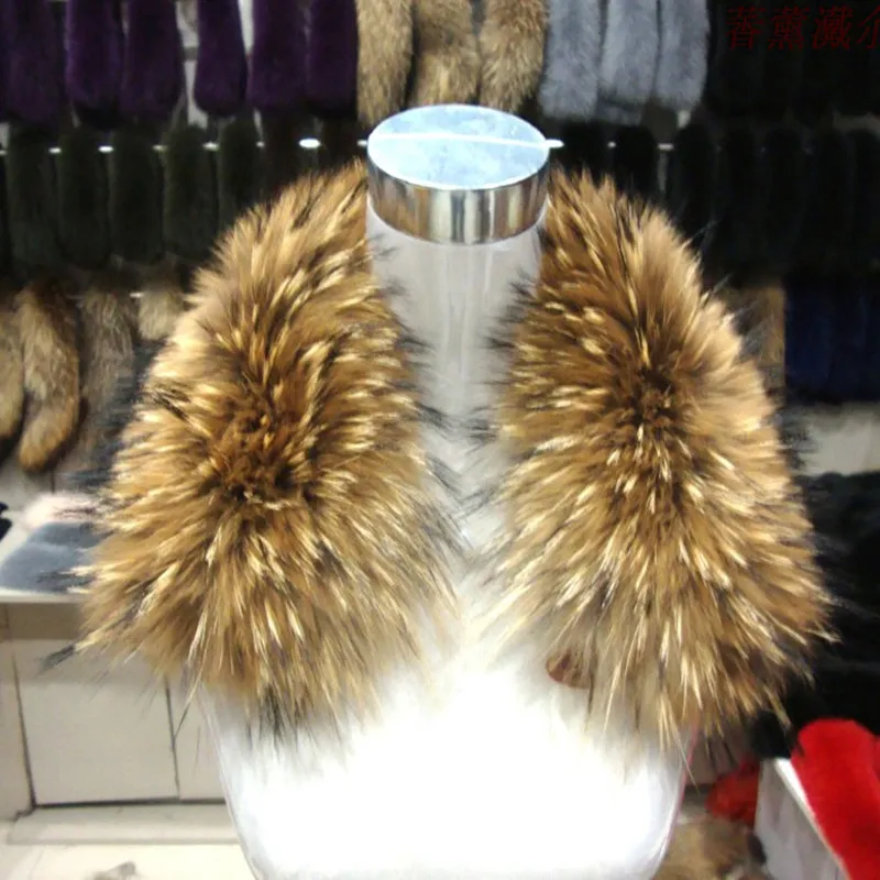 

Raccoon self-shade son of fur collar fox fur collar raccoon fur solid color fur collar cape son of silk scarf
