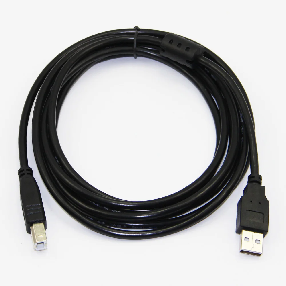 USB 2.0 Printer Cable Type A Male to Type B Male Foil+Braided(inside