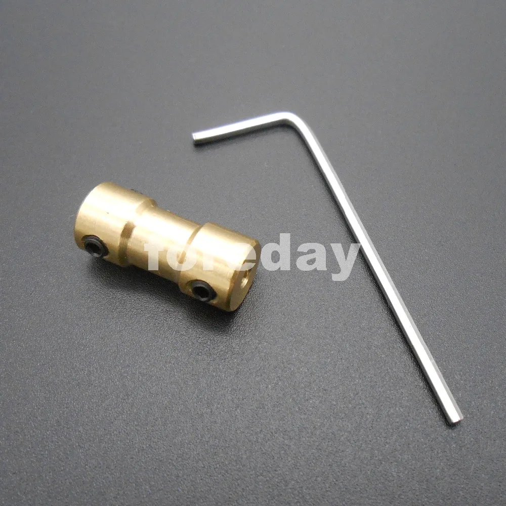 

10PCS BRASS Shaft Motor Flexible Coupling Coupler 3.17 TO 5MM length 20mm 10p+4spanner *FD247X10