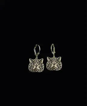 

Unique Handmade Hollow Exotic Shorthair cat Earrings Dog Earrings Pet Lovers Gifts Idea-12Pairs/Lot(6 Colors Free Choice)