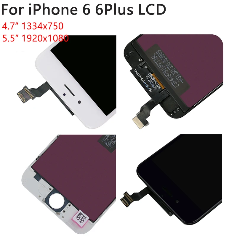 ЖК дисплей для iPhone 6 A1549 A1586 A1589 4 7 дюйма/5 5 дюйма|Экраны мобильных телефонов| |