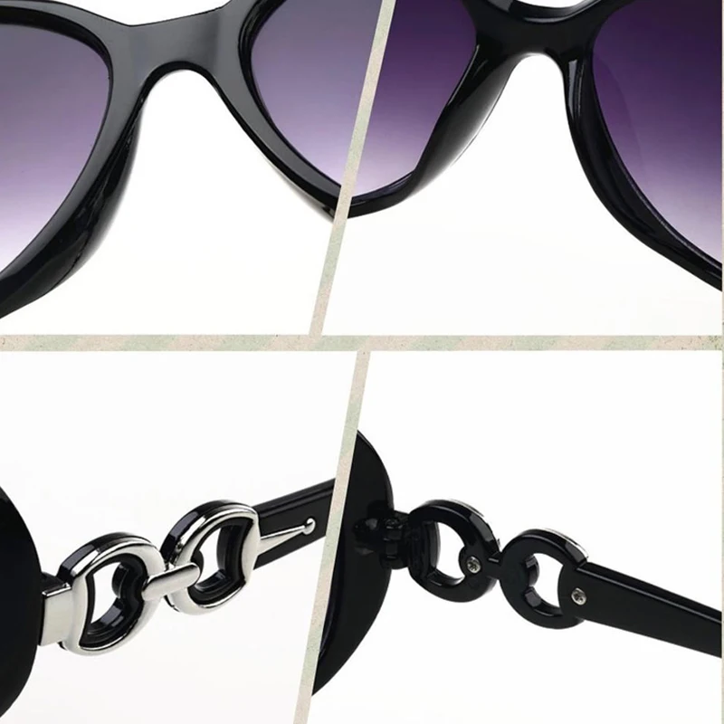 Iboode Брендовая Дизайнерская обувь женские солнцезащитные очки большой кадр градиент элегантный Для женщин очки Открытый путешествия