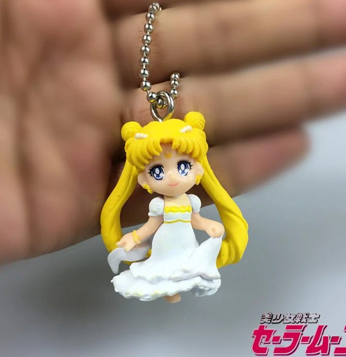 

Sailor Moon Princess Serenity Tsukino Usagi PVC Keychains Key Ring Bag Chains Charms Pendant Women Girls Collectible Jewelry