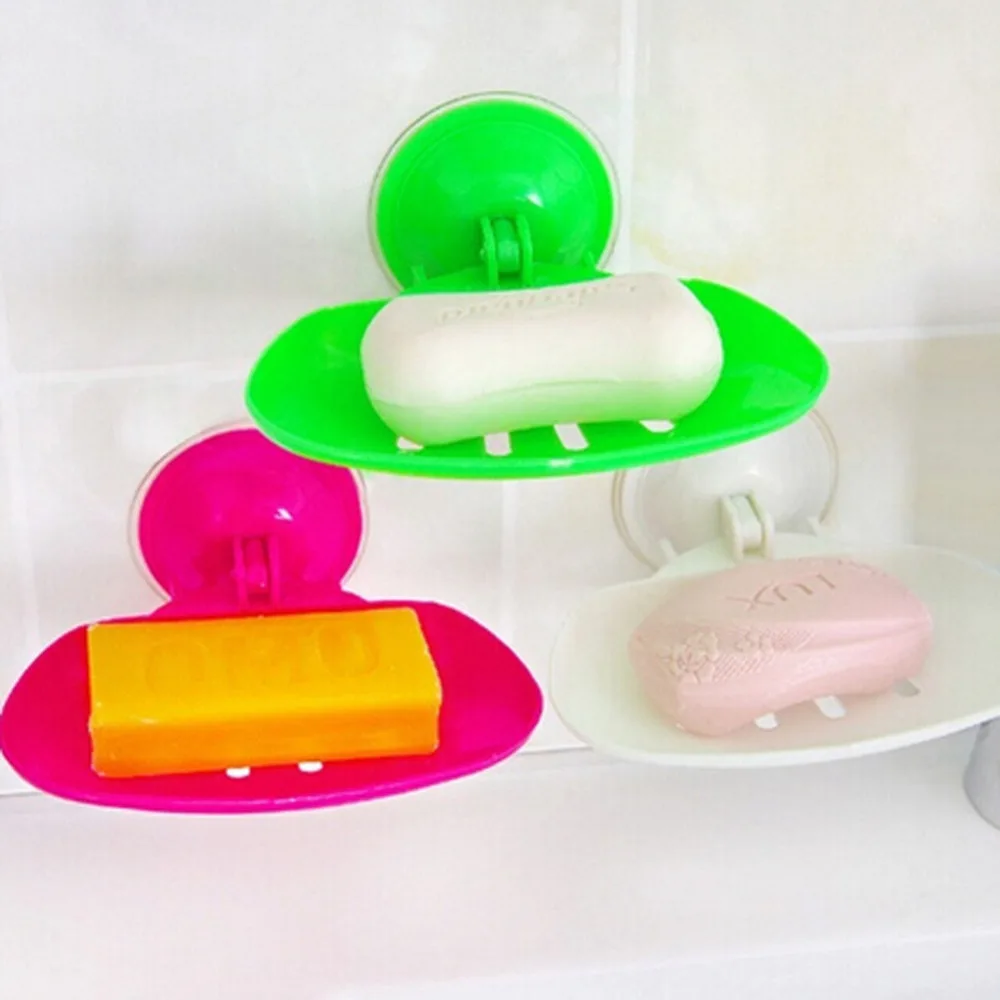 

Seamless Five Color Foldable Powerful Vacuum Suction Cup Soap Holder Soap Dish Drop Shipping