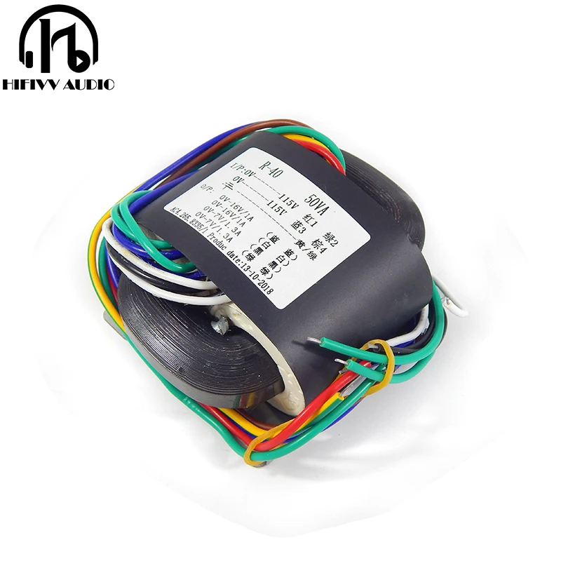 

50VA 50W power amplifier R transformer double 16V and 7V for DAC preamplifier and CD player