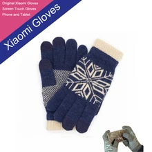 2016 Nuevo En La Acción! 100% original xiaomi guantes de pantalla táctil, xiaomi guantes de invierno guantes de lana caliente para tocar la pantalla del teléfono
