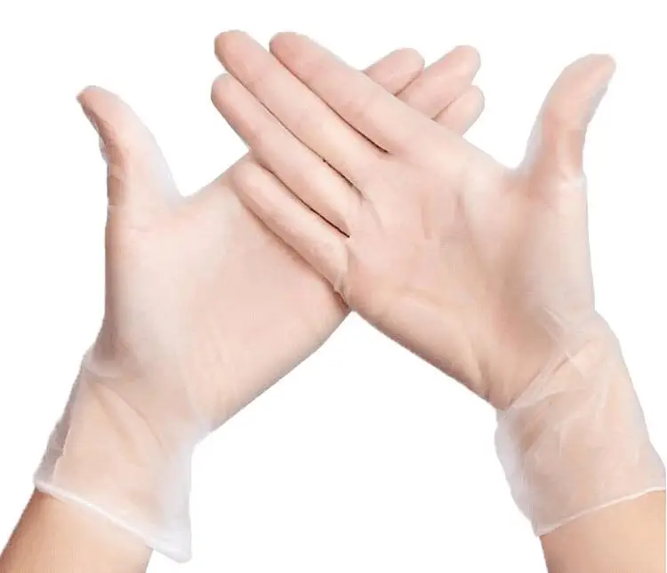 100pcs PVC rubber Disposable gloves for beauty health oral massage