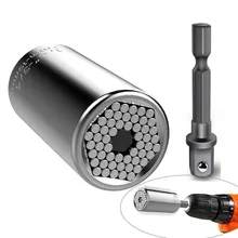 2 шт./компл. 7-19 мм(1/4-3/4 дюйма) гнездо адаптера торцевой гаечный ключ+ привод немного Мощность Дрель адаптер сверла барные сеты Мощность инструмент