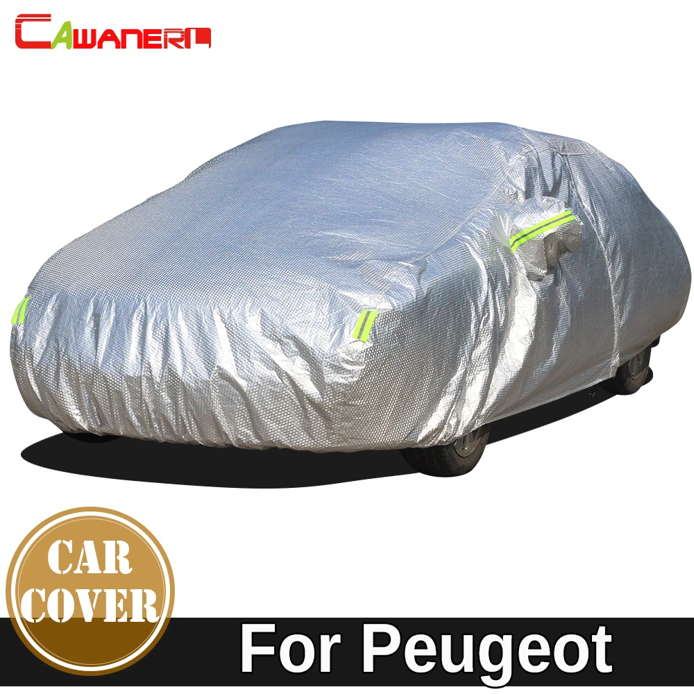 Cawanerl Thicken Car Cover Inner Cotton Outdoor Sun Snow Rain Protector  Cover Waterproof For Peugeot 1007 107 2008 206 207 208 - AliExpress