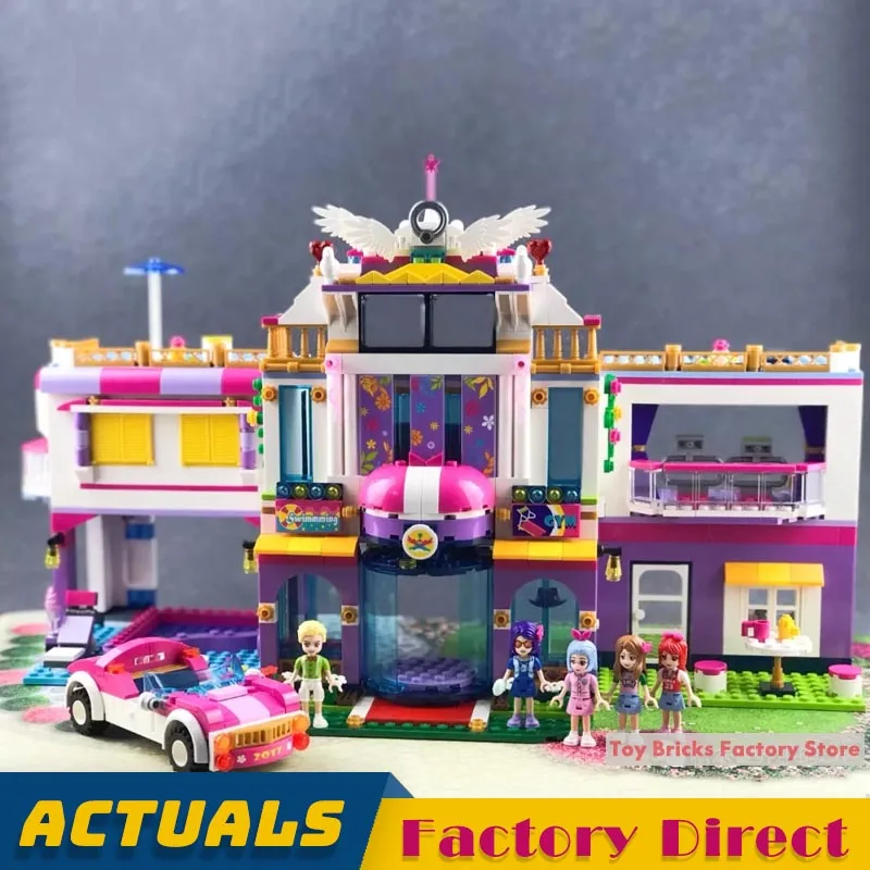 

Holiday Vila Girl Play House Friend Building Blocks Luxury Construction Pink Bricks Educational Toy Compatible