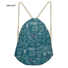 Jackhereook сумки на шнурке для мужчин и женщин, дорожные маленькие сумки на плечо для хранения строк, с принтом для дантиста, повседневный рюкзак-мешок для спортзала