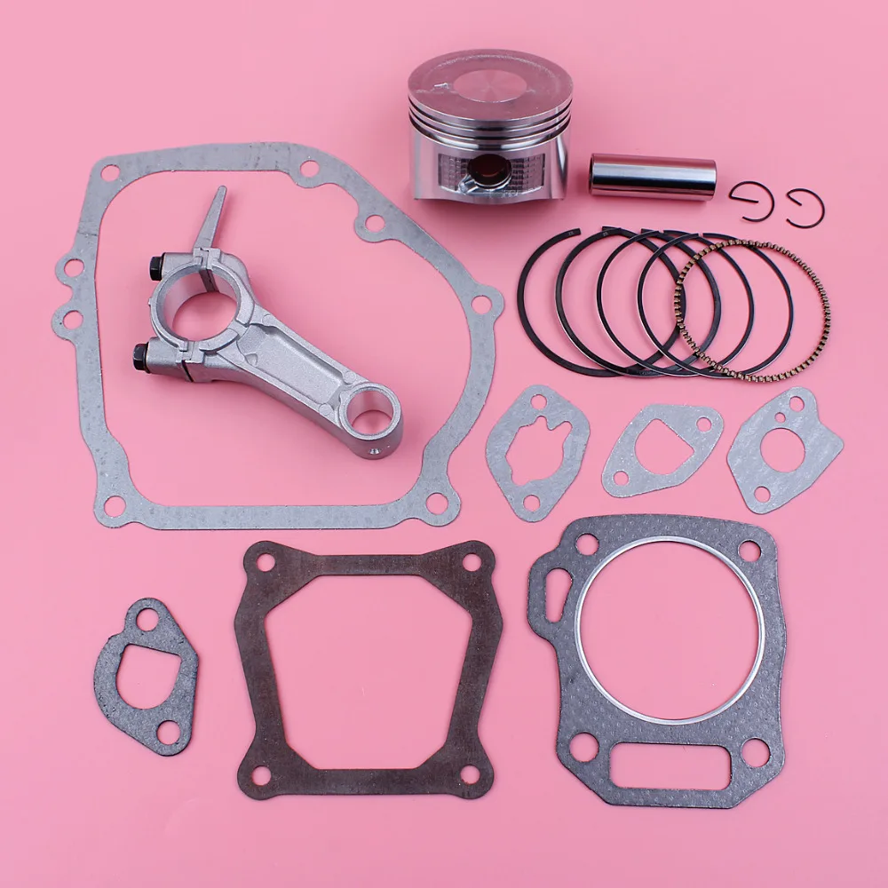 Connecting Rod 68mm Piston Ring Full Gasket Kit For Honda GX160 5.5HP GX 160 Engine Motor Lawn Mower Spare Part Connecting Rod 68mm Piston Ring Full Gasket Kit For Honda GX160 5.5HP GX 160 Engine Motor Lawn Mower Spare Part