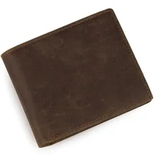 Мужские бумажники и кошельки из натуральной кожи crazy horse кошельки винтажный высококачественный Кошелек carteira masculina держатели для карт# MD-J8077R