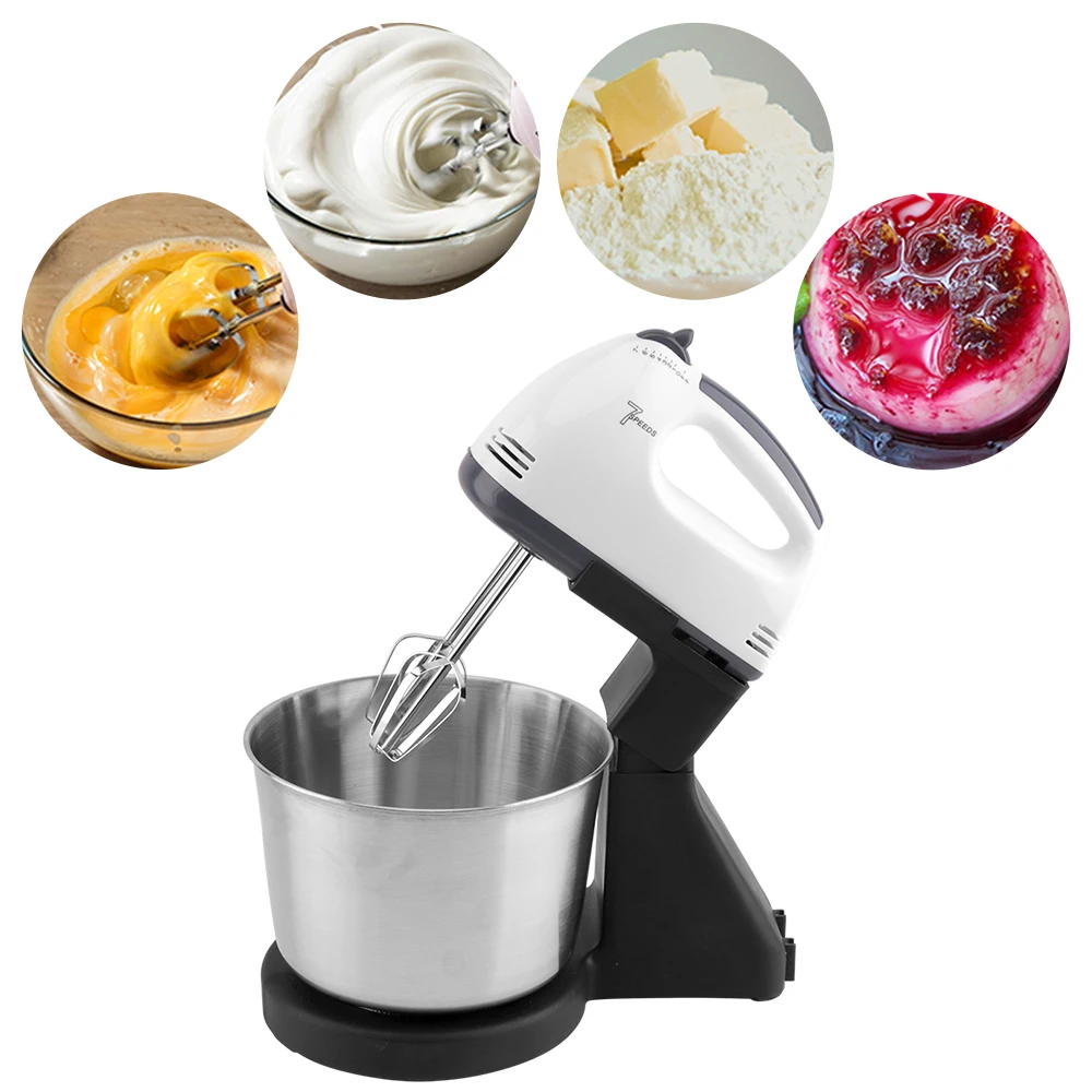 7 Speeds Multifunction Electric Dough Mixer Eggs Beater Food Blender