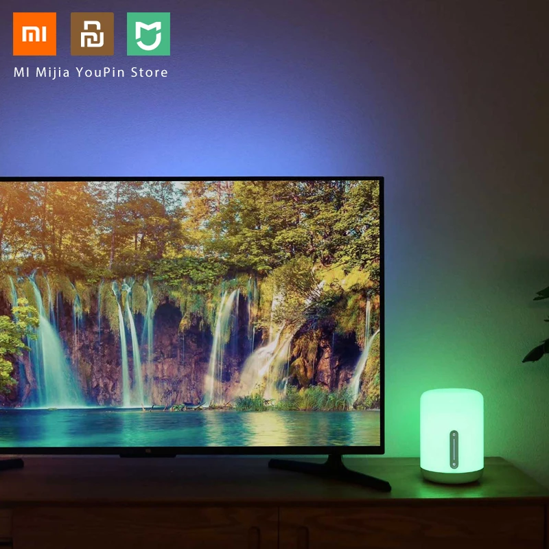 Оригинальная прикроватная лампа Xiaomi Mijia 2 Bluetooth Wi Fi сенсорная панель управление