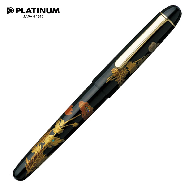 

Platinum Japan 3776 18K gold nib makii-e poppy flower fountain pen