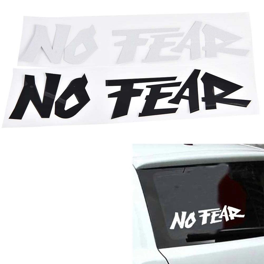 

1 Pcs NO FEAR Car Sticker Cool Slogan Decal Decoration Car Accessory 2 Colors