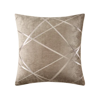 

European style American Geometric Jacquard Cushion Pillows Sofa Home Decoration White Silver Jacquard Cushion Wholesale 45*45cm