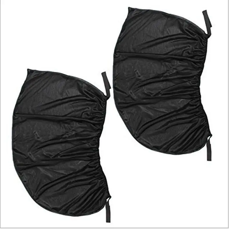 

2Pcs Car Kids Sun Shade Shield Socks Rear Side Window Square UV Cover stretchable Mesh Car Sun Shade Car Accessories