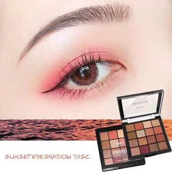 

Beauty Glitter Eyeshadow Make up Palette Metallic Shimmer Pigmented Cosmetics 16 Color Bold Creamy-rich Warm Bright Set