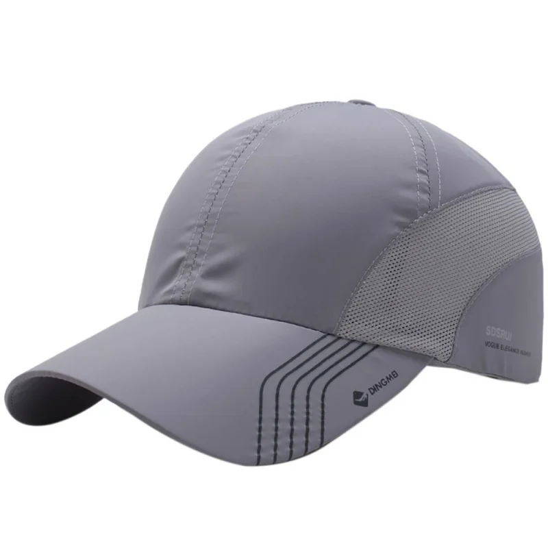 New Side Striped Summer Baseball Cap Quick Dry Cap Casual Adjustable