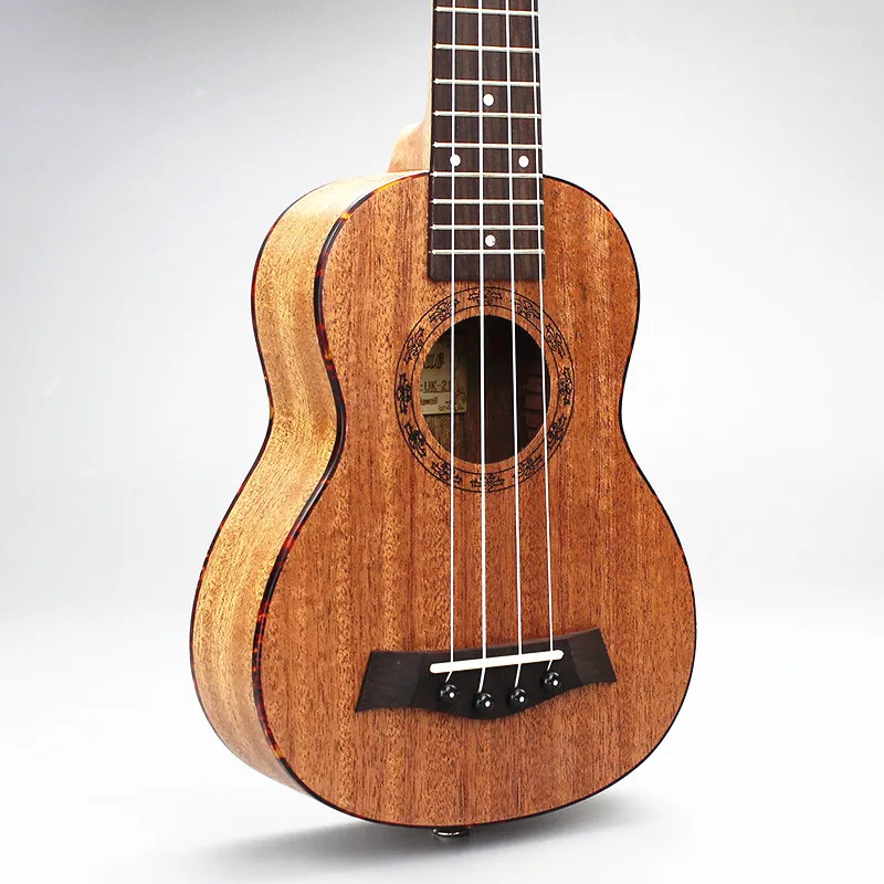 

DIDUO 21 Inch 15 Frets Hawaii 4 Strings Guitar Ukulele Mahogany Soprano Ukulele Red Turtle Musical Instruments