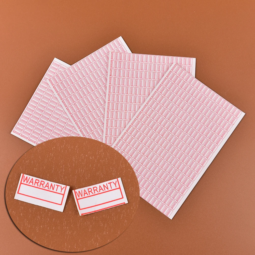 

1000pcs/pack Security Seal Red Color Rectangle Shape Fragile Label Size 10mm*5mm Warranty Void If Removed Sticker